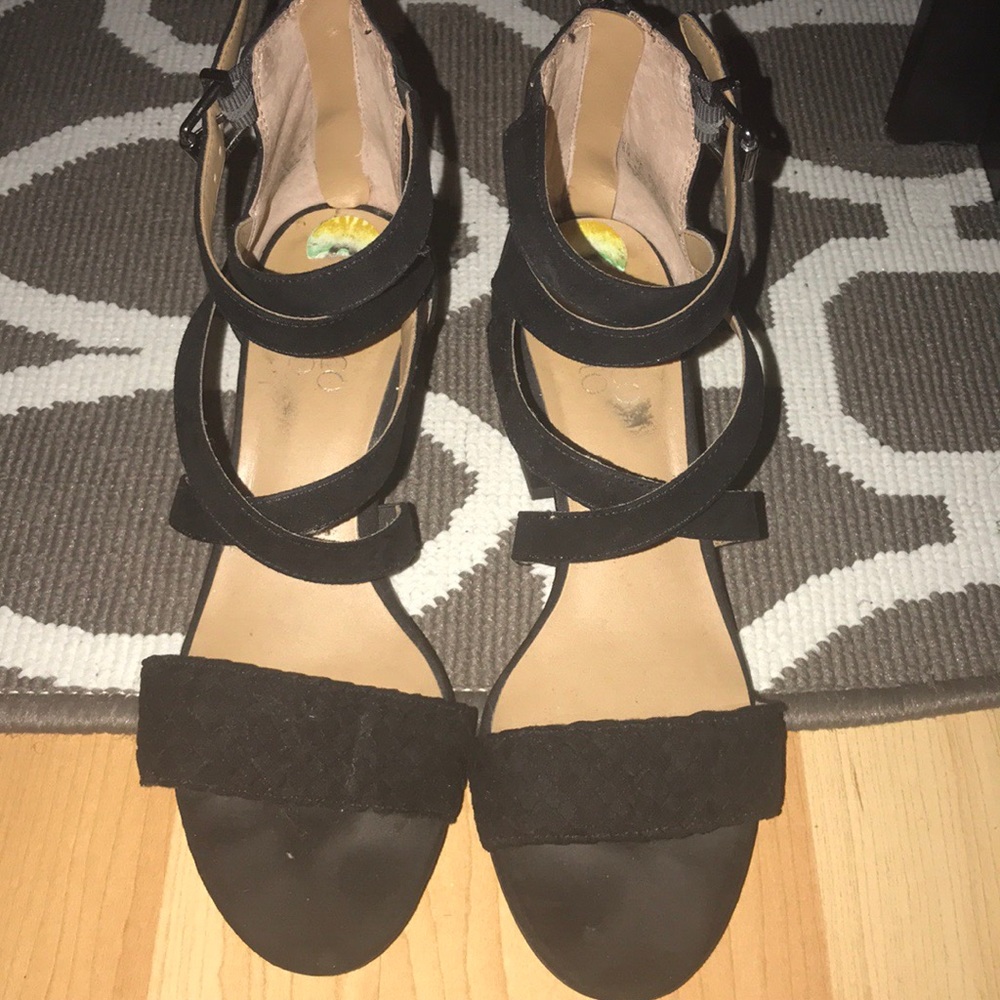 Franco Sarto black sandals